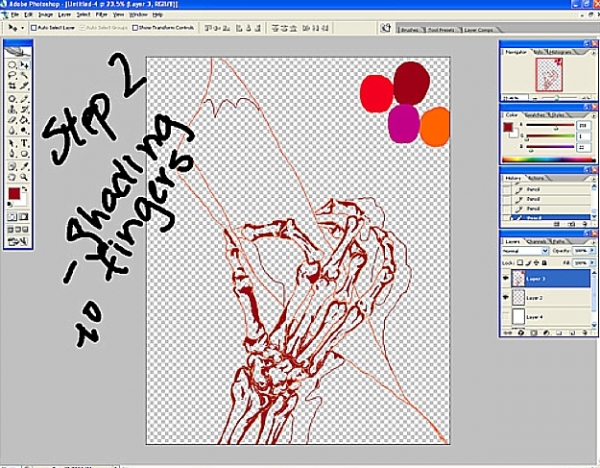 Creation of turn the page: Step 3